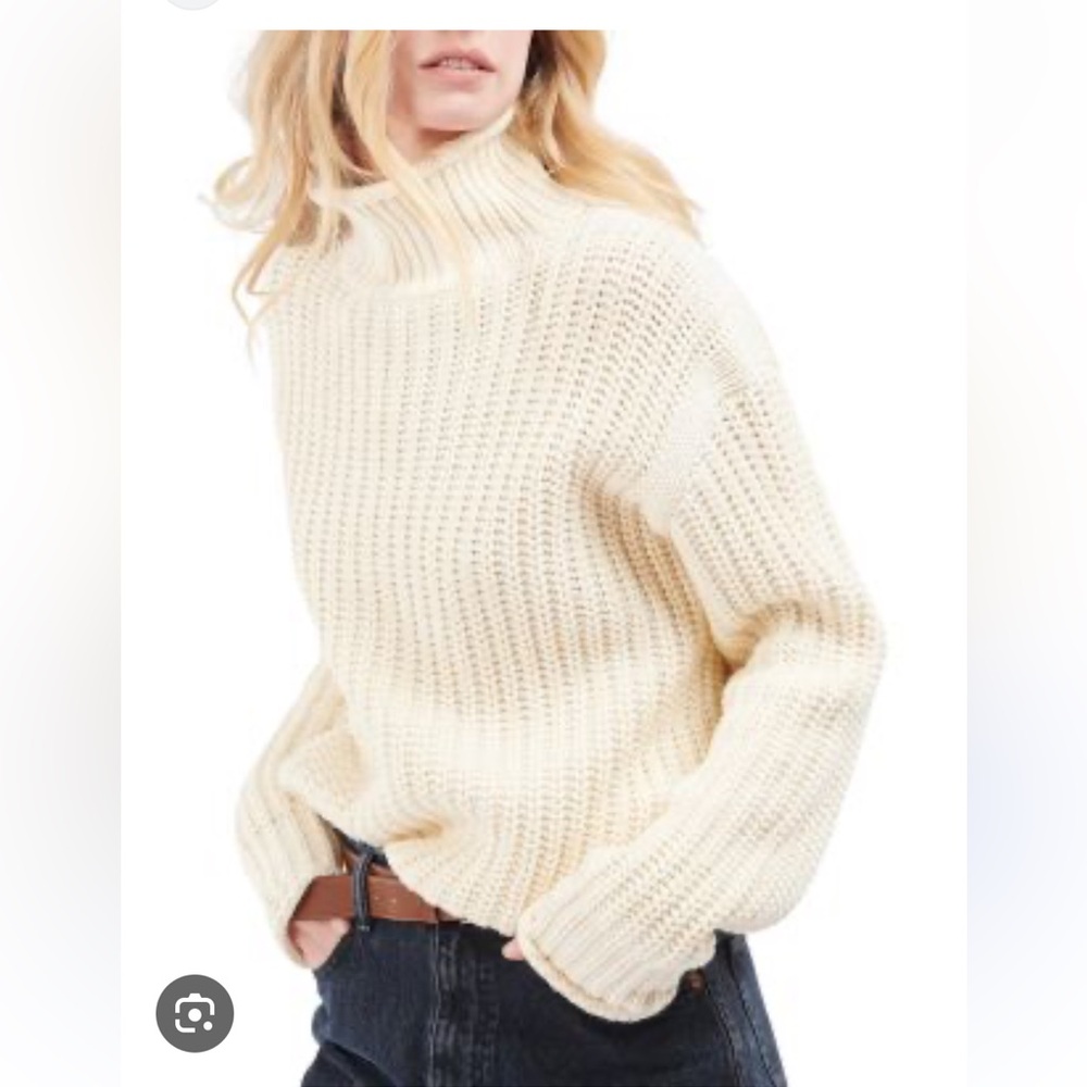 Women’s Barbour ‘Rockcliff’ roll neck wool sweater, used